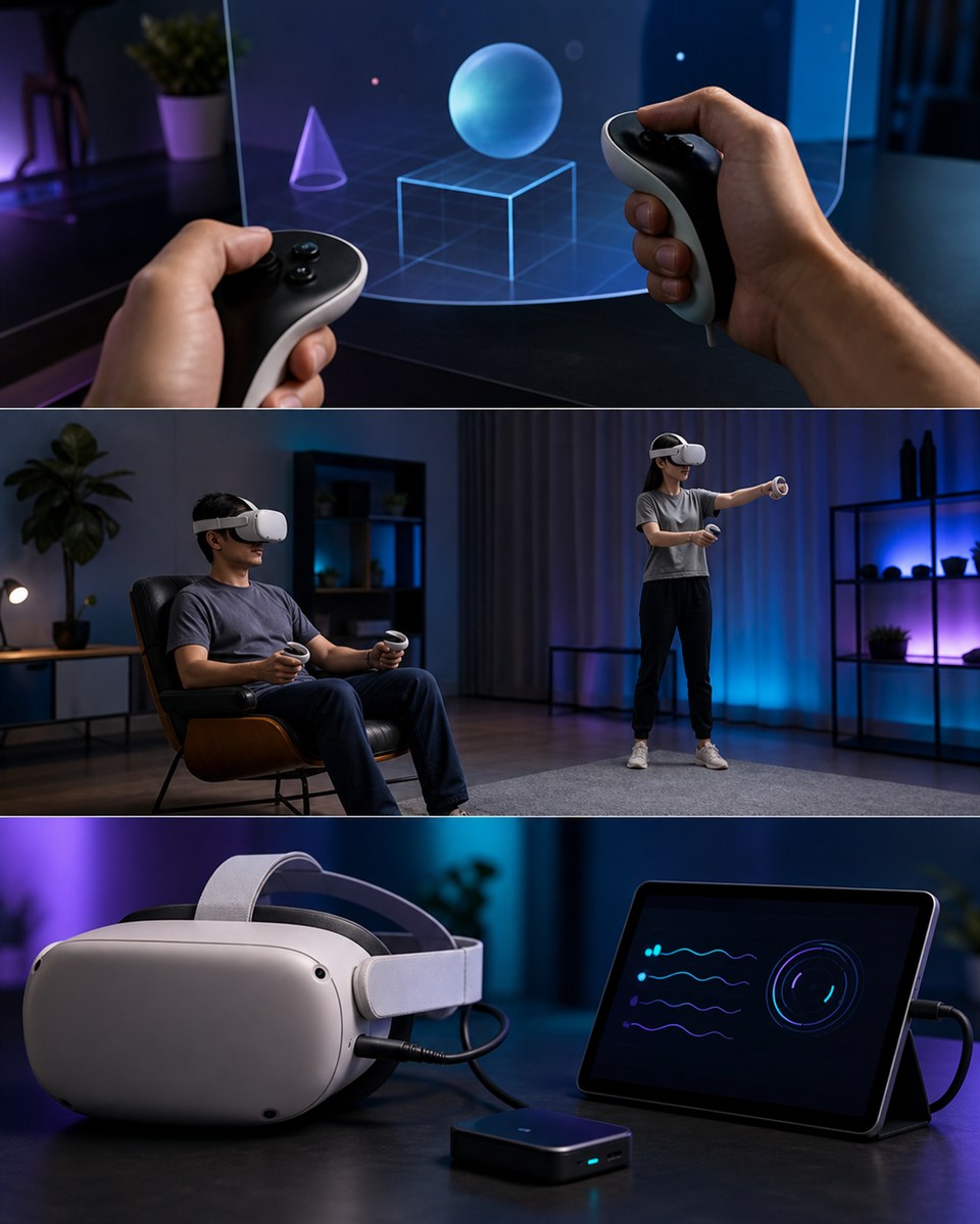 VR prototype testing interaction, comfort and device performance